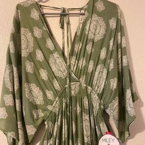 Miley + Molly Green Maxi Dress